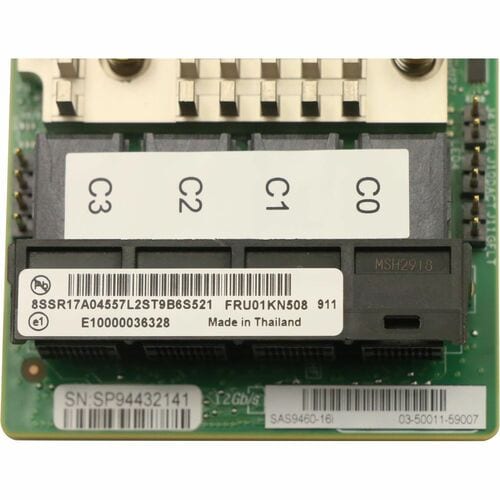 LENOVO DCG SOURCING ThinkSystem RAID 930-16i 4GB Flash PCIe 12Gb Adapter - 12Gb/s SAS - PCI Express 3.0 x8 - Low-profile - Plug-in Card - RAID Supported - - 01KN508 - Image 2