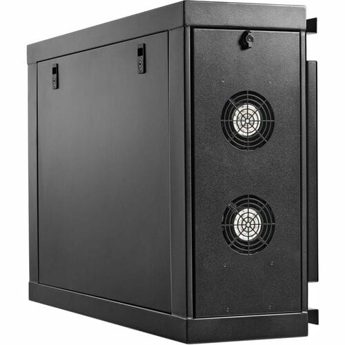 Eaton Tripp Lite Series SmartRack 4U Low-Profile Side-Mount Wall-Mount Mini Rack Enclosure, Black - For Server, PDU, Switch, Patch Panel - 4U Rack Height29.40" Rack Depth - Wall - SRW4USM