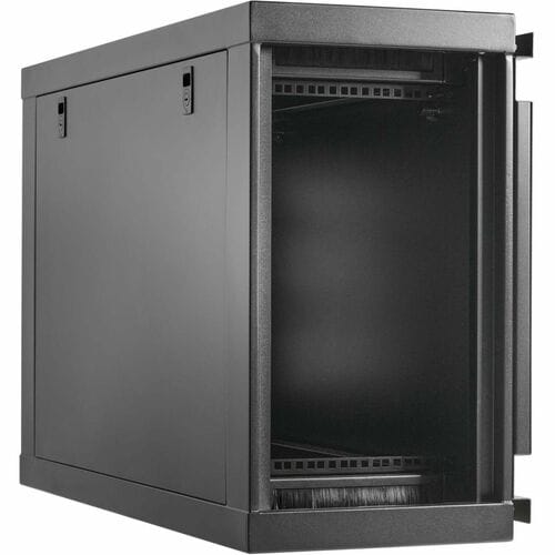 Eaton Tripp Lite Series SmartRack 9U Low-Profile Side-Mount Wall-Mount Mini Rack Enclosure, Black - For Server, PDU, Switch, Patch Panel - 9U Rack Height29.40" Rack Depth - Wall - SRW9USM - Image 2