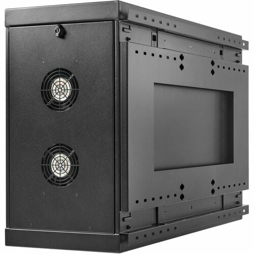 Eaton Tripp Lite Series SmartRack 9U Low-Profile Side-Mount Wall-Mount Mini Rack Enclosure, Black - For Server, PDU, Switch, Patch Panel - 9U Rack Height29.40" Rack Depth - Wall - SRW9USM - Image 11