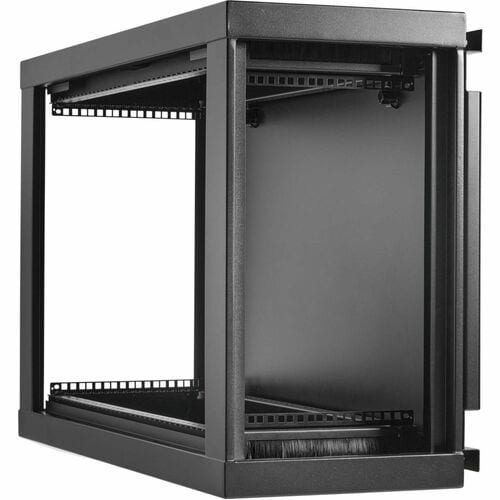 Eaton Tripp Lite Series SmartRack 9U Low-Profile Side-Mount Wall-Mount Mini Rack Enclosure, Black - For Server, PDU, Switch, Patch Panel - 9U Rack Height29.40" Rack Depth - Wall - SRW9USM - Image 4