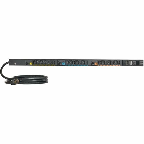 Eaton 3-Phase Metered Input Rack PDU G4, 208V, 42 Outlets, 24A, 8.6kW, L15-30 Input, 10 ft. Cord, 0U Vertical - Metered - NEMA L15-30P - 24 x IEC - EVMI1530X - Image 5