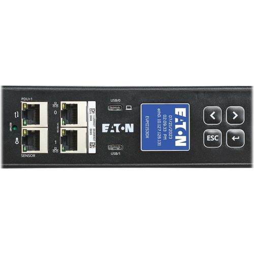 Eaton 3-Phase Metered Input Rack PDU G4, 208V, 42 Outlets, 24A, 8.6kW, L15-30 Input, 10 ft. Cord, 0U Vertical - Metered - NEMA L15-30P - 24 x IEC - EVMI1530X - Image 6