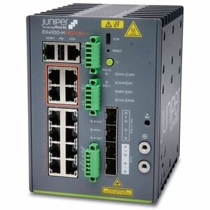 Juniper 12 PORT EX HARDENED TAA SWITCH WITH AC PSU4X 1/2.5G 8X1G4X10G SFP+ EX4100-H-12MP-T