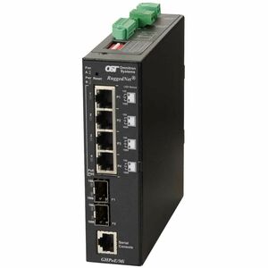 Omnitron Systems RUGGEDNET GHPOEBT/MI  2XDC PWR 4 X 10/100/100T 60W TO 2X 1000X SFP 3319B-0-24-2Z