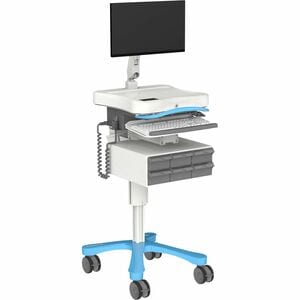Ergotron ENCORE MOBIUSPOWER PLUS WORKSTATION STRAIGHT MONITOR POST ENC2-MSP1-0DR0