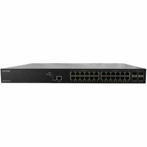 Lantronix MANAGED POE++ SWITCH WITH (12) 10/100/1000BASE-T PORTS + (12) 100M SM24TBT4XPA