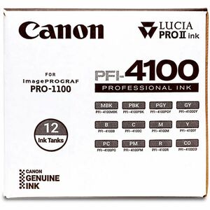 Canon PFI-4100 12 COLOR PACK INKJET CONSUMABLES 6776C006 - Image 3