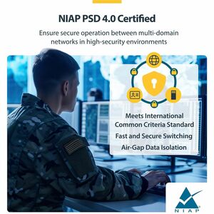 StarTech.com SECURE 2-PORT QUAD-MONITOR KVM NIAP 4.0 CAC MST US BUILT CK4-PM202C - Image 3