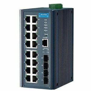 ADVANTECH INDUSTRIAL MANAGED ETHENET SWITCH 16G+4SFP PORT MANAGED ETHERN EKI-7720G-4F-BE