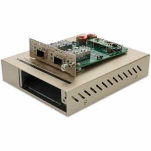 Addon 10GBS 1 SFP+ TO 1 SFP+ PORT Media Converter with DC Power ADD-MCC10G2SFP-SK-DC