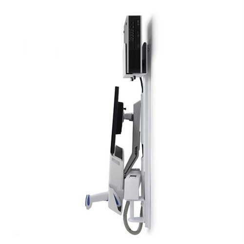 Ergotron StyleView Wall Mount for Workstation, CPU, Keyboard, Mouse, Monitor - White - 24" Screen Support - 32 lb Load Capacity - 100 x 100, 75 x 75 - 45-270-216 - Image 3