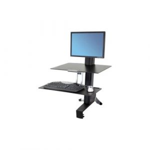 WorkFit-S, Single LD Workstation with Worksurface (black) 33-350-200 - 33-350-200