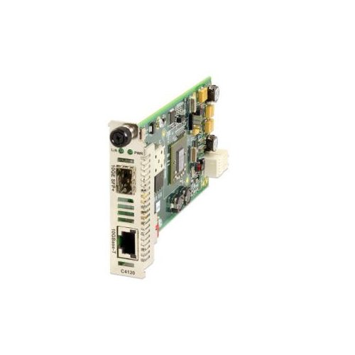 10GBE RJ45 100M COPPER TO FIBER MEDIA CONVERTER SLIDE IN CARD - C4120-1048
