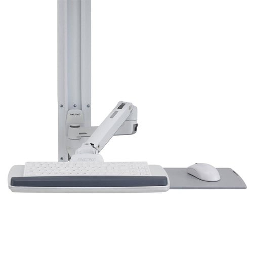Ergotron Wall Mount Track for Keyboard, LCD Monitor, Mouse - White - 1 Display(s) Supported - 32" Screen Support - 30 lb Load Capacity - 75 x 75, - 45-551-216 - Image 3