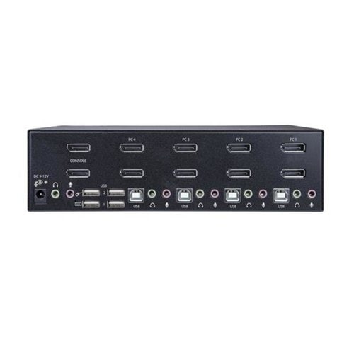 4 PORT DUAL MONITOR DISPLAYPORT KVM SWITCH TWO DISPLAYS DP KVM - SV431DPDDUA2 - Image 2