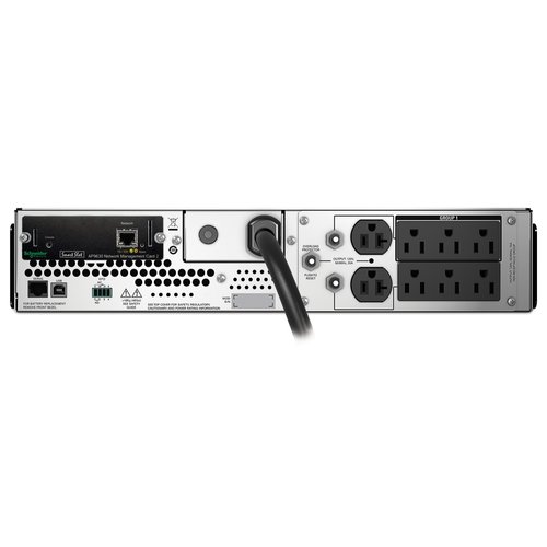 APC Smart-UPS, Line Interactive, 2200VA, Rackmount, 120V, 6x NEMA 5-15R+2x NEMA 5-20R outlets, SmartSlot+Embedded Network Card, AVR, LCD SMT2200R2X658 - Image 2