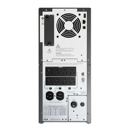APC Smart-UPS, Line Interactive, 2200VA, Tower, 120V, 8x NEMA 5-15R+2x NEMA 5-20R outlets, SmartSlot, AVR, LCD, TAA SMT2200US - Image 3