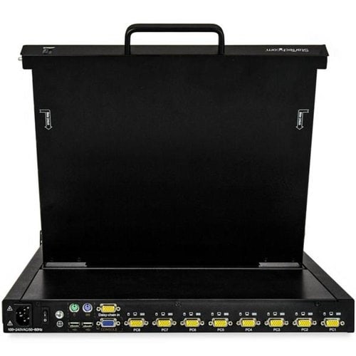 8 PORT RACKMOUNT KVM CONSOLE INTEGRATED LCD MONITOR KVM SWITCH - RKCONS1708K - Image 4