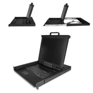 StarTech.com Rackmount KVM Console - 1U 17" LCD Monitor Single Port VGA KVM Server Rack Drawer includes Cables & Hardware - USB Support - Rackmount KVM console works - RKCONS1701