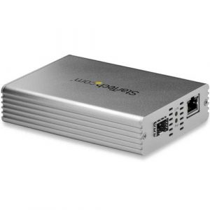 StarTech.com 10 GIGABIT ETHERNET FIBER MEDIA CONVERTER FIBER TO RJ45 COPPER SFP+ MCM10GSFP