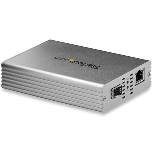 StarTech.com 10 GIGABIT ETHERNET FIBER MEDIA CONVERTER FIBER TO RJ45 COPPER SFP+ MCM10GSFP - Image 2