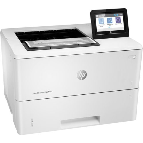HP LaserJet Enterprise M507 M507dng Desktop Laser Printer - Monochrome - 45 ppm Mono - 1200 x 1200 dpi Print - Automatic Duplex Print - 650 Sheets Input - 1PV89A#201 - Image 2