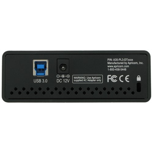 Apricorn Aegis Padlock DT FIPS ADT-3PL256F-10TB 10 TB Desktop Hard Drive - 3.5" External - Black - TAA Compliant - Desktop PC Device Supported - USB 3.0 - - ADT-3PL256F-10TB - Image 3