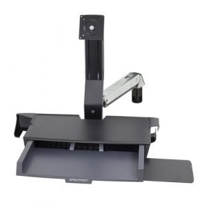 Ergotron StyleView Multi Component Mount for Keyboard, Flat Panel Display, Mouse - 24" Screen Support - 32 lb Load Capacity - 75 x 75, 100 x 100 - - 45-260-026