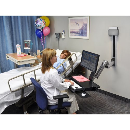 Ergotron StyleView Multi Component Mount for CPU, Flat Panel Display, Mouse, Keyboard - 24" Screen Support - 32 lb Load Capacity - 75 x 75, 100 x 100 - 45-270-026 - Image 5