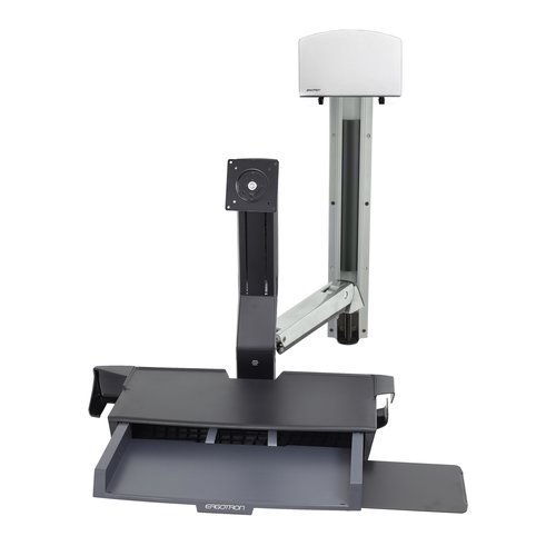 Ergotron StyleView Multi Component Mount for CPU, Flat Panel Display, Mouse, Keyboard - 24" Screen Support - 32 lb Load Capacity - 75 x 75, 100 x 100 - 45-270-026