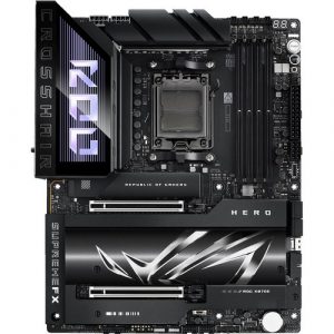 Asus ROG Crosshair X870E HERO Gaming Desktop Motherboard - AMD X870E Chipset - Socket AM5 - ATX - Ryzen 7, Ryzen 8, Ryzen 9 Processor - ROG CROSSHAIR X870E HERO