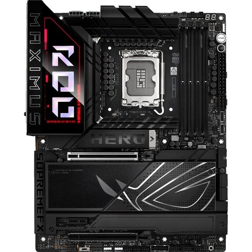 Asus ROG MAXIMUS Z890 HERO Gaming Desktop Motherboard - Intel Z890 Chipset - Socket LGA-1851 - ATX - Core Processor Supported - 192 GB DDR5 - ROG MAXIMUS Z890 HERO