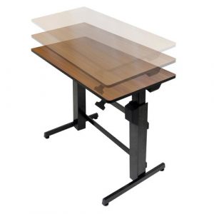 WorkFit-D Sit-Stand Desk (walnut) 24-271-927 - 24-271-927