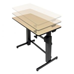WorkFit-D Sit-Stand Desk (birch) 24-271-928 - 24-271-928