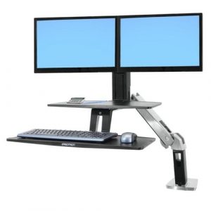 WorkFit-A, Dual Workstation with Suspended Keyboard 24-392-026 - 24-392-026