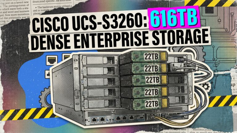 Cisco UCS S3260 2-Row of Drives 28x22TB WD Total 616TB