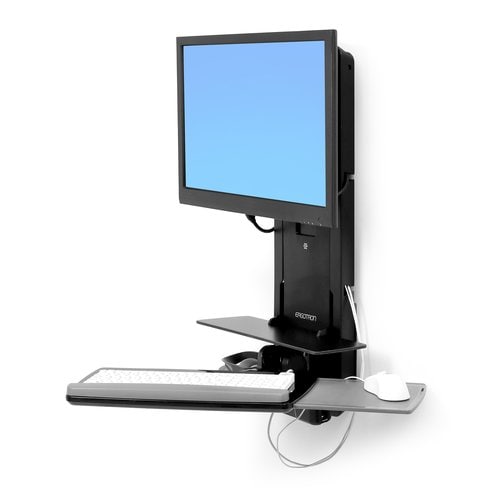 Ergotron StyleView Lift for Flat Panel Display - Black - Height Adjustable - 24" Screen Support - 33 lb Load Capacity - 75 x 75, 100 x 100 - 61-080-085 - Image 3