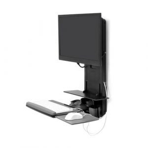 Ergotron StyleView Lift for Flat Panel Display - Black - Height Adjustable - 24" Screen Support - 33 lb Load Capacity - 75 x 75, 100 x 100 - 61-080-085