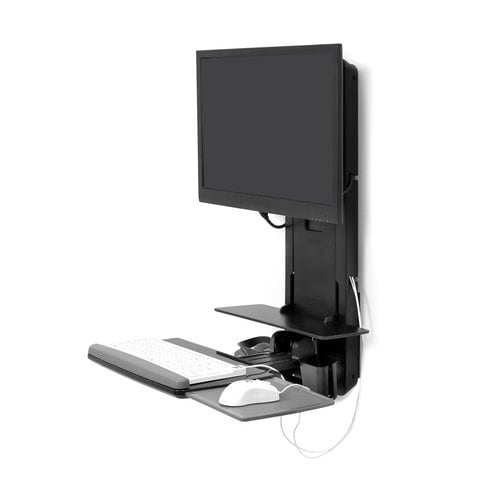 Ergotron StyleView Lift for Flat Panel Display - Black - Height Adjustable - 24" Screen Support - 33 lb Load Capacity - 75 x 75, 100 x 100 - 61-080-085