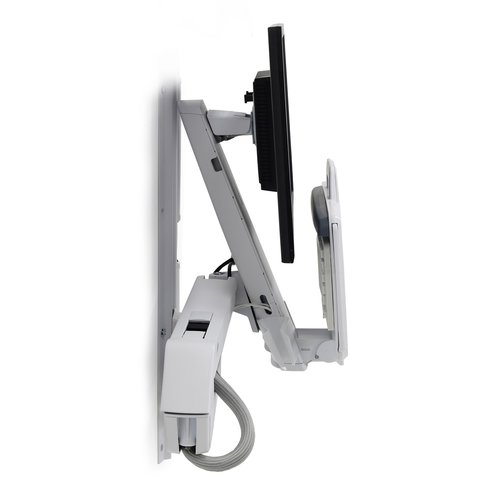 Ergotron StyleView Mounting Arm for Monitor, Keyboard, Bar Code Reader, Mouse - Height Adjustable - 24" Screen Support - 29.10 lb Load Capacity - 75 x 75, 100 - 45-266-216