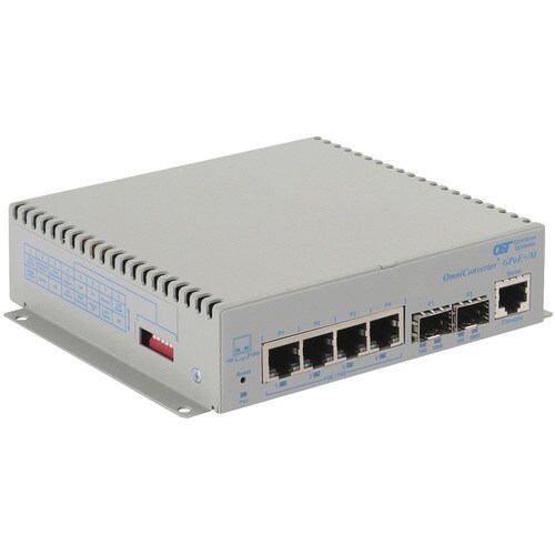 OMNICONVERTER GPOE+/M 4X 10/100/1000T - 2X 1000X SFP AC 9539-0-24-1W