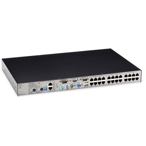 Black Box Corporatio KVM SWITCH W/ (1)IP (1) + (4) U SERS (24) SERVERS CATX KV1424A-R2 - Image 2
