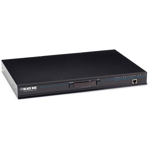 Black Box Corporatio KVM SWITCH W/ (1)IP (1) + (4) U SERS (24) SERVERS CATX KV1424A-R2