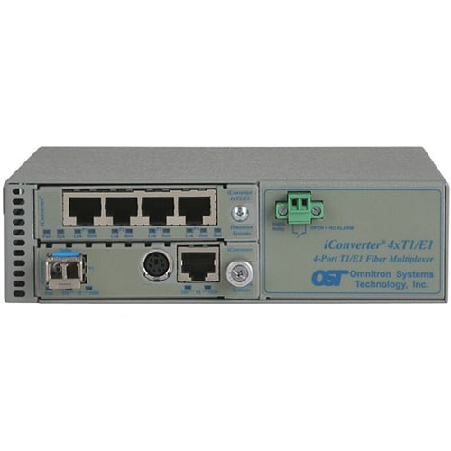 Omnitron Systems ICONV 4XT1/E1M + 10/100/1000 SC/SM 1310NM/34KM MUX SA AC MGT 8823N-2-BW