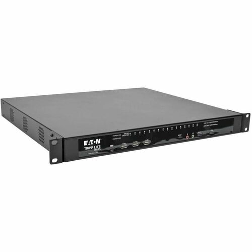 Eaton Tripp Lite Series 16-PORT RACKMOUNT IP KVM SWITCH 1U CAT5 2+1 USERS 2 RJ45 PORTS TAA B064-016-02-IPG