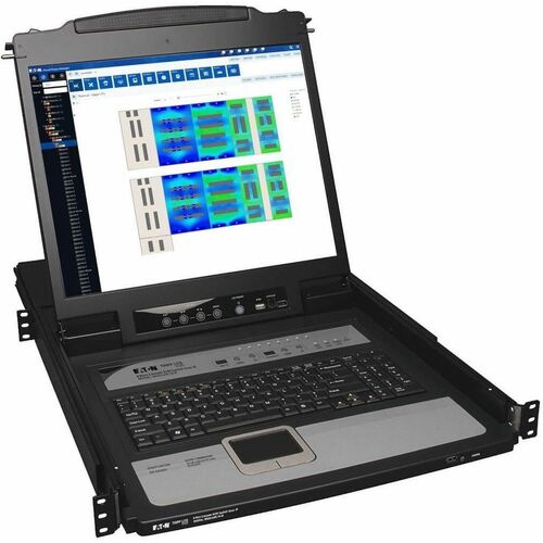 Eaton Tripp Lite Series 8PORT IP KVM RACK CONSOLE 1URM 19IN LCD KEYBOARD PS/2 RJ45 CT6702