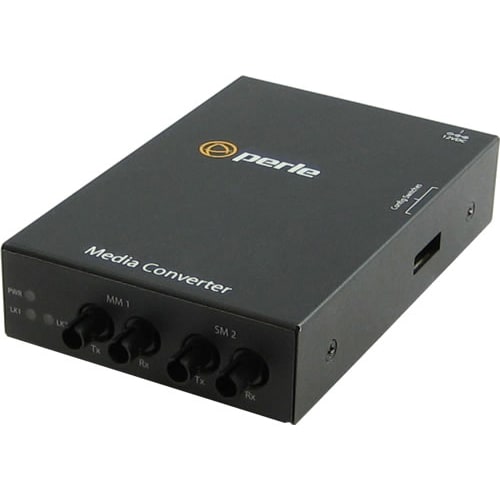 Perle Systems S-1000MM-S2ST120 MEDIA CONV 1000B-SX-1000B-ZX 2ST 1550NM 120KM 5060334
