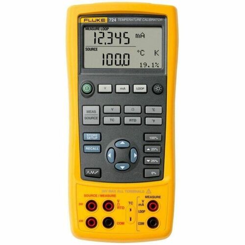 Fluke TEMPERATURE CALIBRATOR TEMP CALIBRATOR TEST LEADS 2 SETS 4X AA FLUKE-724