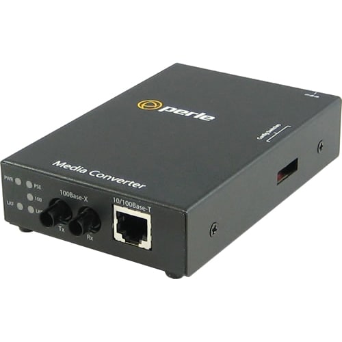 Perle Systems S-110PP-S2ST120 POE+ MEDIA CVTR 10/100BASETX-100BASEZX SM 2ST 120KM KL5345